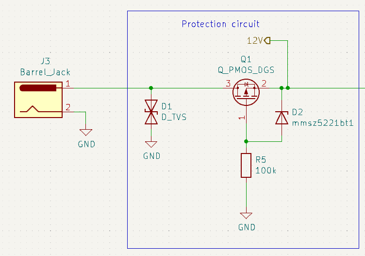 Input protection schematic