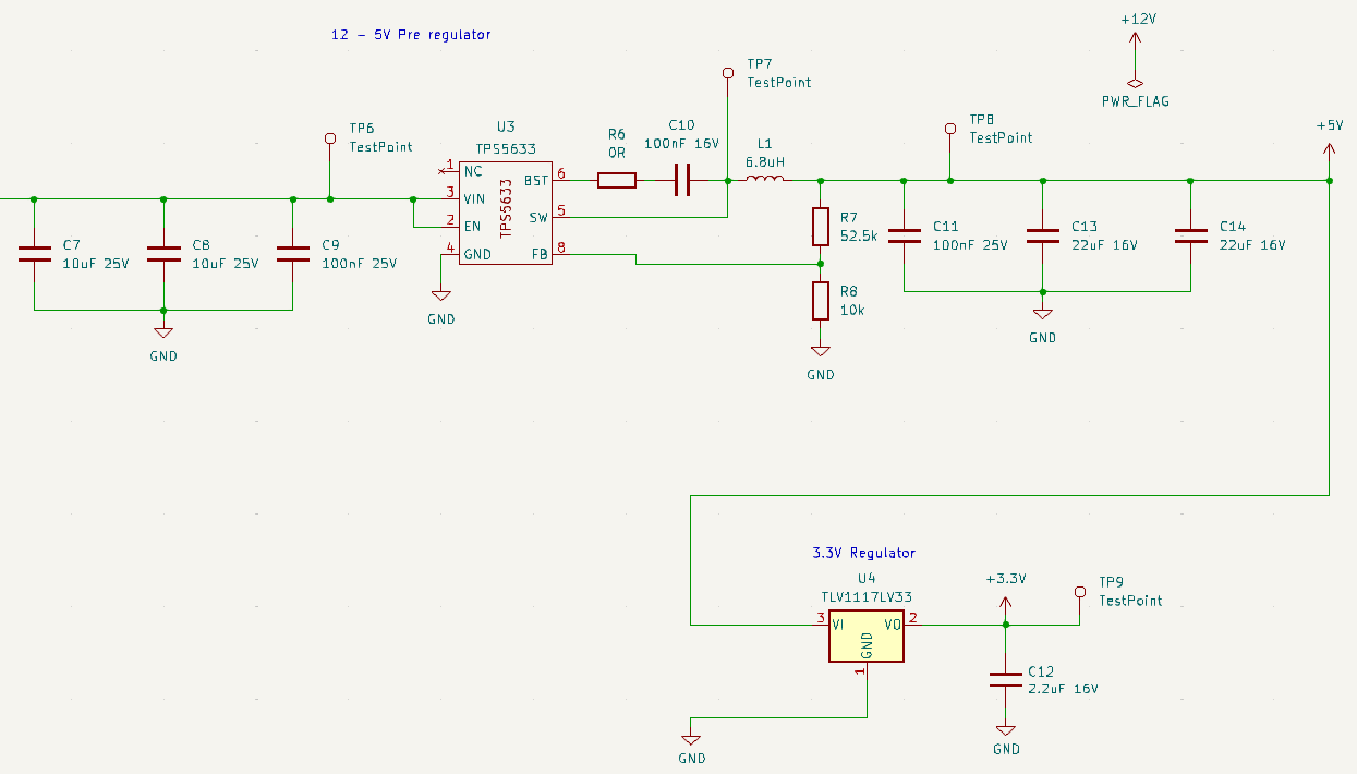 Schematic of the power supply