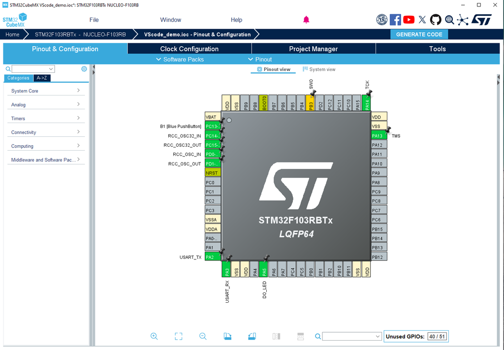 VScode as IDE for STM32 - Carliatronics
